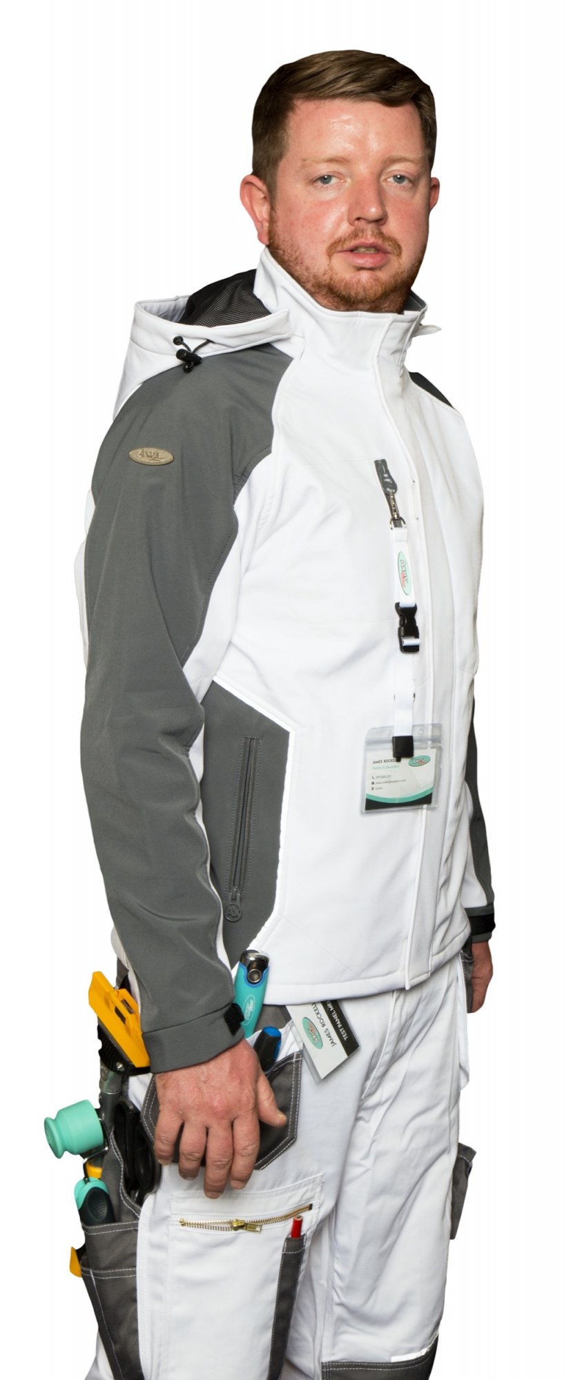 S-Tex Jacket, Bright White & Grey