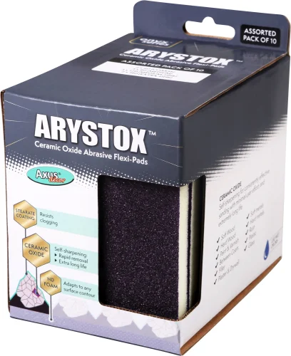 Arystox Ceramic Oxide Abrasive Flexi-Pads, Assorted